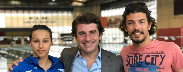 Fontana in azzurro
